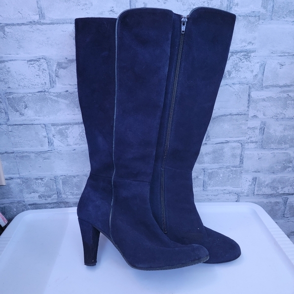 Eric Michael, Euro 40 (81/2-9), Navy Suede Boot - Picture 1 of 4